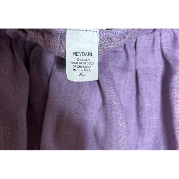 Heydari Skirt Women XL Bohemian Lagenlook Funky Asymmetrical Hem Purple Color - Picture 6 of 8